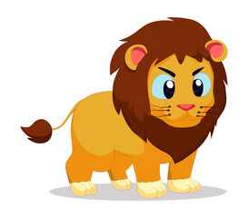 Cute baby lion cartoon
