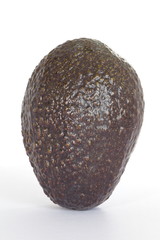 Fresh avocado isolated on a white background