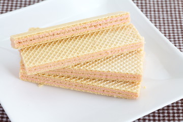 strawberry wafer