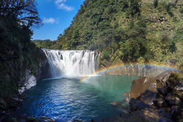 waterfall in shifen taiwan