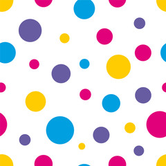Polka Dot Seamless colorful background