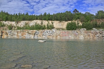 Old quarry landscape