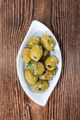 Green Olives (close-up shot)