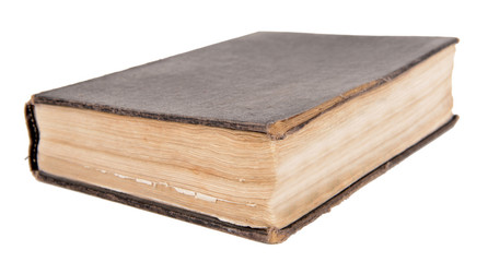 Old book isolated on white