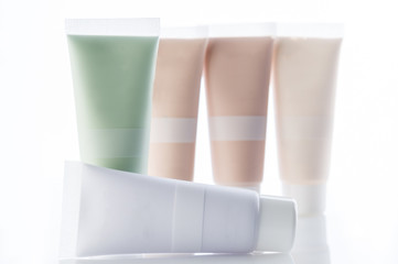 Lots of cosmetic tubes