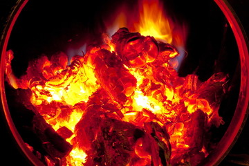live coals