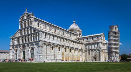 Obraz premium Pisa Cathedral and The leaning tower - Pisa Italy