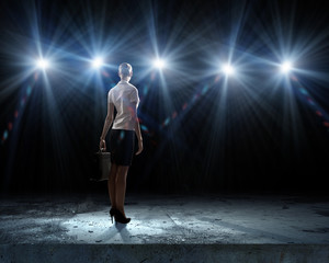 Fototapeta premium Speaker on stage