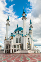 Mosque "Kul Sharif" in Kazan Kremlin, Tatarstan, Russia.