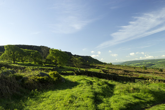 View of Curber edge in the peak district