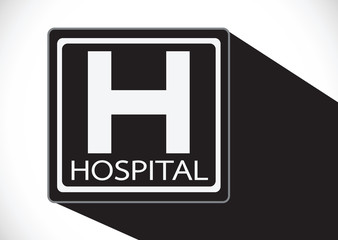 Hospital icon illustration