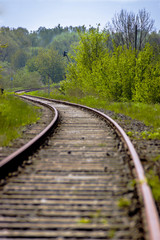 Fototapeta premium Zug ins Nirgendwo