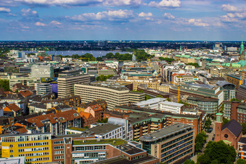 Hamburg von oben Luftaufnahme