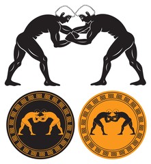 Greco Roman wrestling - obrazy, fototapety, plakaty