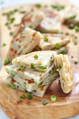Chinese green onion pancakes
