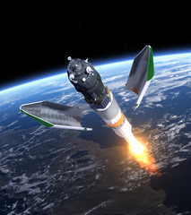 Launch Of Cargo Spacecraft "Progress" © 3dsculptor