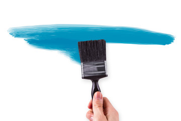 Hand Painting Abstract Shape