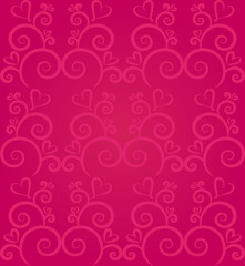Abstract heart background in pink