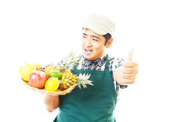 笑顔のウェイター