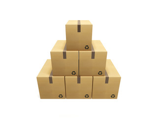 pile of cardboard box