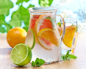 cold citrus fruit drink