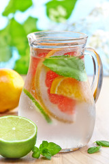 cold citrus fruit drink