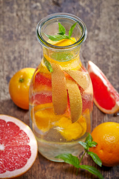 cold citrus fruit drink