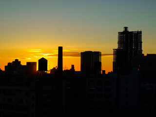 Fototapeta na wymiar New York City Water Tower Sunrise-15
