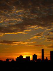 Fototapeta na wymiar New York City Water Tower Sunrise-12