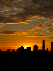 Fototapeta na wymiar New York City Water Tower Sunrise-11