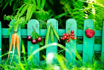 Türaufkleber Sommerfrüchte für ein gesundes Leben © mariiya