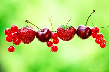 Peel and stick wallpaper Fruits Summer fruits for healthy life