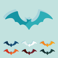Flat design: bat