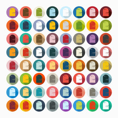 Flat design: tombstone