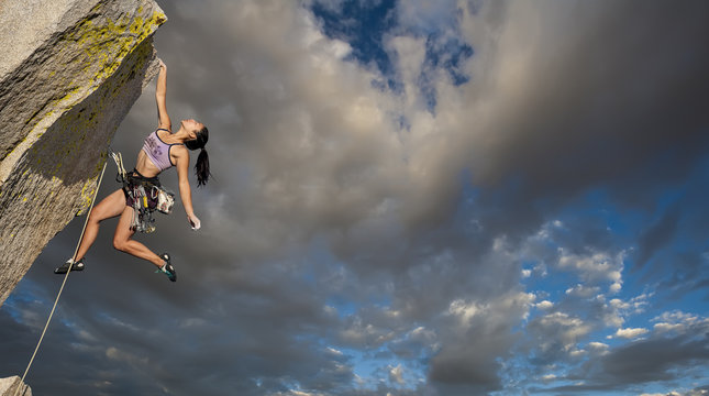 Climber on the edge.
