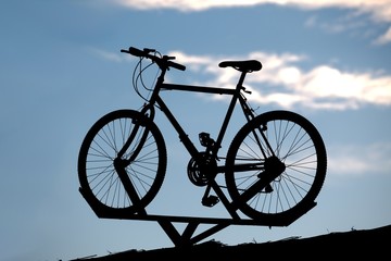 Naklejka na ściany i meble Bicycle display