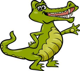 Fototapeta premium crocodile animal cartoon illustration