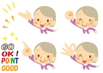 イキイキ　おばあさん