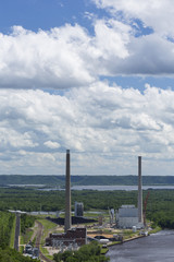 Power Plant In River Valley