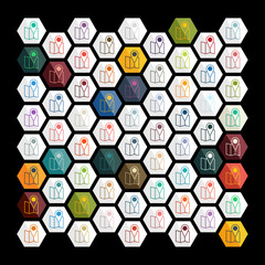 Flat design: navigator