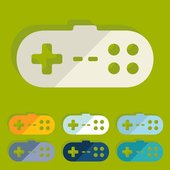 Flat design: joystick
