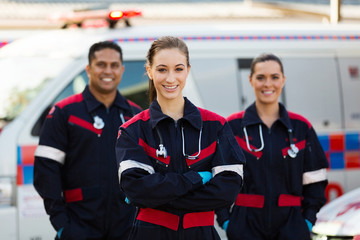 group of emergency medical technicians © michaeljung