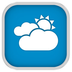 Mainly cloudy with sunny intervals sign