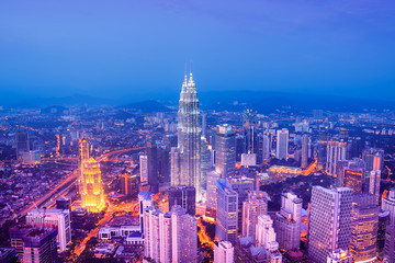 Kuala Lumpur skyline - Malaysia. © fazon