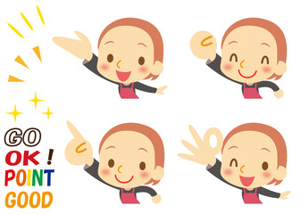 イキイキ　ショートヘアの主婦