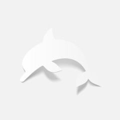 realistic design element: dolphin
