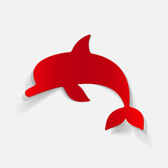 realistic design element: dolphin