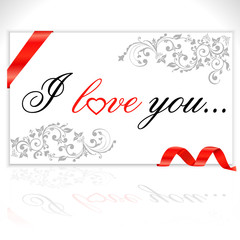 i love you lettering - vector eps10