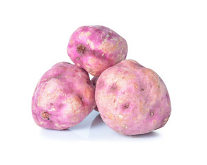 sweet potato on the white background
