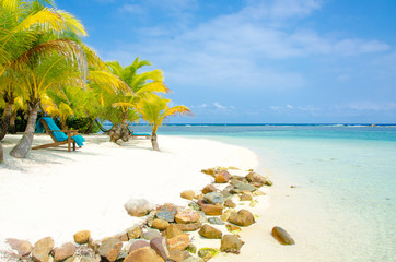 Chair on beautiful beach